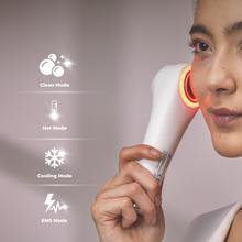 FaceCare TotalClean 2in1 HotN’Cold Limpiador Facial de Silicona con 4 Modos: Vibración, EMS, Función Calor y Frío, IPX7