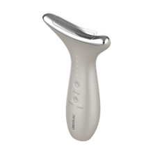 FaceCare Face&Neck Pro Lichttherapie-Gesichtsbürste l Gesicht und Hals l 3 Modi l Rotes, blaues und grünes LED-Licht l 5 EMS-Stufen l Vibration l Wärmefunktion