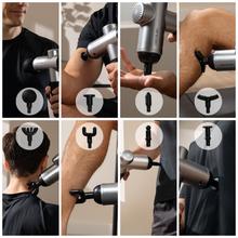 SkinCare Massage Full Recovery Massagepistole mit 99 Intensitätsstufen, Display, Brushless Motor, 8 Massageköpfen, Koffer.