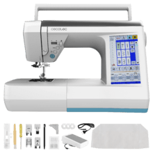 BelleCouture 36000 Control BelleCouture 3600 Control – Máquina de Coser Digital con Pantalla Táctil de 7", 360 Puntadas, PedalFree, Enhebrado Automático, Luz LED, Cortador de Hilo, Aguja Arriba/Abajo y Kit de Accesorios Completo