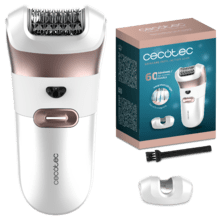 SkinCare Depil-Action 6000 Depiladora de arranque con 60 láminas, luz LED, Accesorio para zonas sensibles, 60 minutos de autonomía