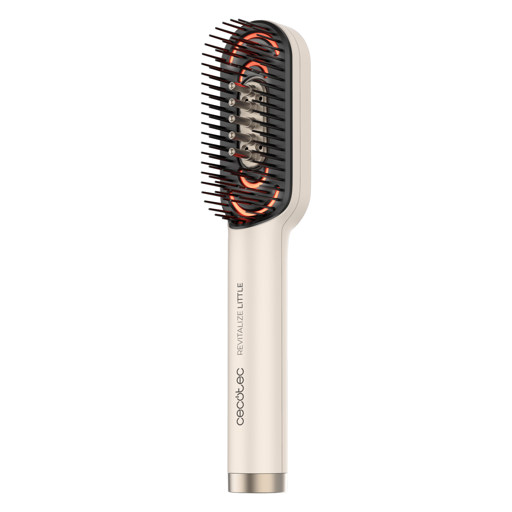 Cepillo reparador CECOTEC Revitalize Little vista frontal con púas y luz LED