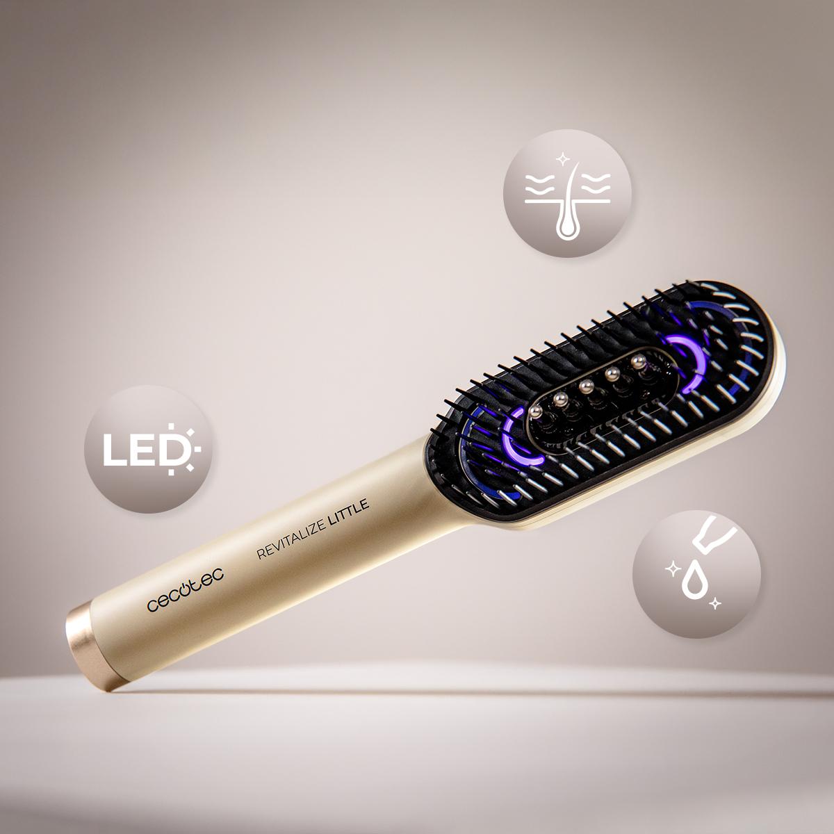 Cepillo CECOTEC HairCare Revitalize Little con luz LED y masaje vibratorio