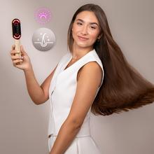 HairCare Revitalize Little – Cepillo Reparador con Luz LED, Aplicador de Serum y Masaje Vibratorio, Cuida, Repara y Estimula el Crecimiento del Cabello, 4 Luces LED, Tratamiento Capilar en Casa