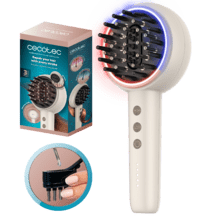 HairCare Revitalize TotalCare, Cepillo Reparador con Microcorrientes EMS, Luz LED Roja y Azul, Aplicador de Serum y 5 Niveles de Intensidad, Nutre, Reafirma y Fortalece el Cabello desde la Raíz
