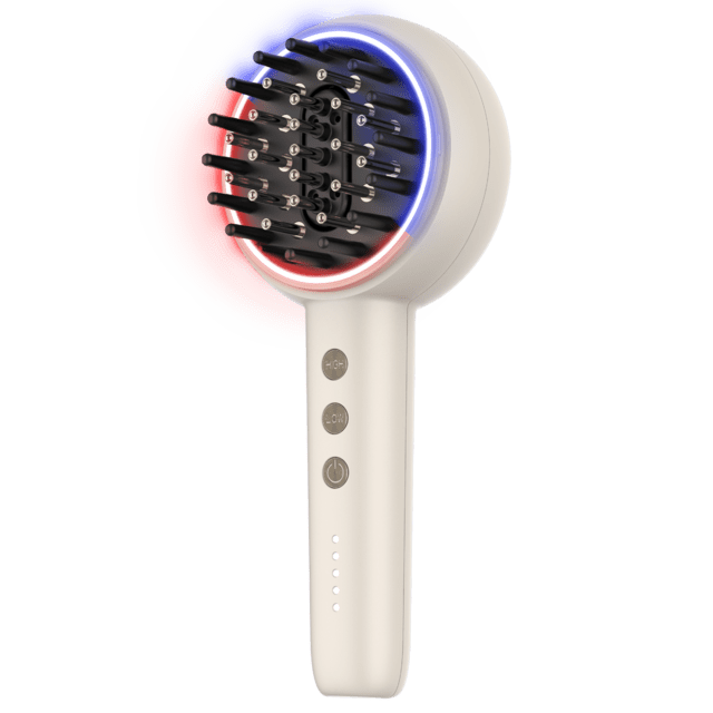 HairCare Revitalize TotalCare, Cepillo Reparador con Microcorrientes EMS, Luz LED Roja y Azul, Aplicador de Serum y 5 Niveles de Intensidad, Nutre, Reafirma y Fortalece el Cabello desde la Raíz