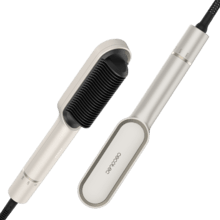 InstantCare Lisse, Cepillo Alisador con 25 Dientes, 5 Temperaturas para Todo Tipo de Cabello, Revestimiento Cerámico, Chips Inteligentes, Calentamiento en 30s, Guante Térmico y Clips Incluidos, Apagado Automático