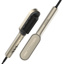 InstantCare Lisse IonTech Cepillo Alisador con Tecnología de Iones, 9 Ajustes de Temperatura (130ºC–210ºC), Revestimiento Cerámico, 23 Dientes, Calentamiento en 30s, Chips Inteligentes, Antiquemaduras, Incluye Guante y Clips