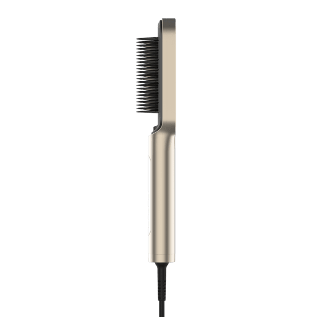 InstantCare Lisse IonTech Cepillo Alisador con Tecnología de Iones, 9 Ajustes de Temperatura (130ºC–210ºC), Revestimiento Cerámico, 23 Dientes, Calentamiento en 30s, Chips Inteligentes, Antiquemaduras, Incluye Guante y Clips