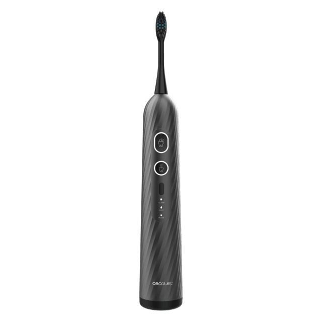 Vista frontal del cepillo Cecotec ToothCare Jet Splash UltraSonic negro