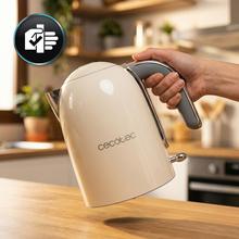 Thermosense Oval Hervidor de agua de 1,7 litros, cuerpo de acero inoxidable y con 2200 W.