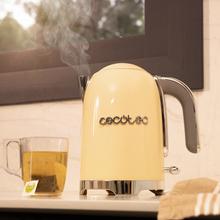 Thermosense Oval Hervidor de agua de 1,7 litros, cuerpo de acero inoxidable y con 2200 W.