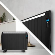 ReadyWarm 2100 Thermal Black Emisor térmico con 10 elementos y 1500 W, pantalla LCD, mando a distancia, temporizador programable, selección de temperatura, cobertura de 20 m² y máxima seguridad.