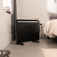 ReadyWarm 2100 Thermal Black Emisor térmico con 10 elementos y 1500 W, pantalla LCD, mando a distancia, temporizador programable, selección de temperatura, cobertura de 20 m² y máxima seguridad.