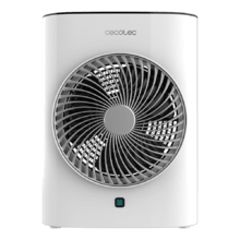 ReadyWarm 2077 Max Force Smart White Chauffage soufflant de 2000 W avec 2 niveaux de puissance, 3 modes de fonctionnement, écran LED et télécommande.