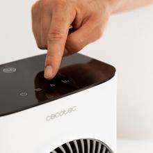 ReadyWarm 2077 Max Force Smart White Chauffage soufflant de 2000 W avec 2 niveaux de puissance, 3 modes de fonctionnement, écran LED et télécommande.