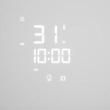 Ready Warm 5310 PowerBox Ceramic Keramisches Wandheizgerät mit LED Bildschirm. 2000 W. Fernbedienung. 3 Modi. 24 Std. Zeitschaltuhr. Oszillation.  IP23.