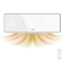 Ready Warm 5310 PowerBox Ceramic Keramisches Wandheizgerät mit LED Bildschirm. 2000 W. Fernbedienung. 3 Modi. 24 Std. Zeitschaltuhr. Oszillation.  IP23.