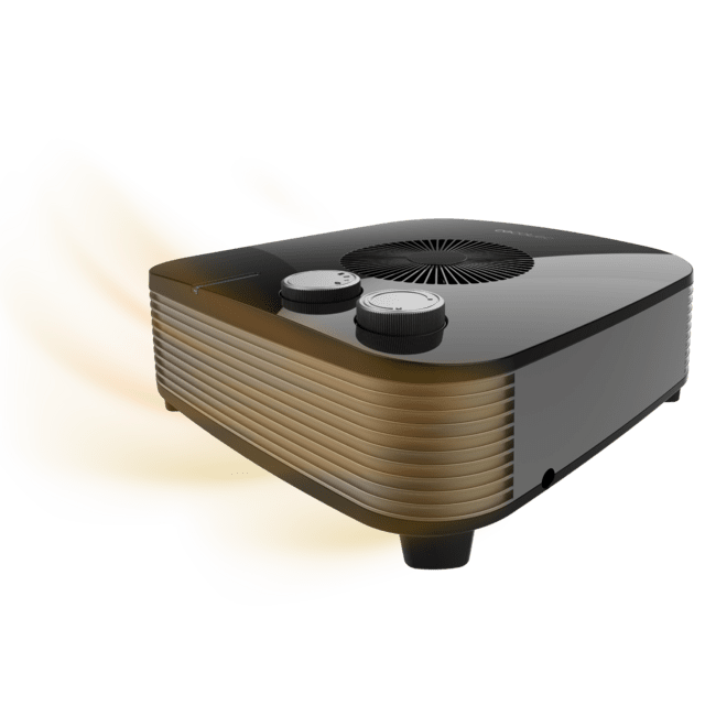 ReadyWarm 2060 Max Horizon Black Chauffage soufflant avec 2000 W et 3 modes de fonctionnement.