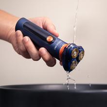 PrecisionCare Aluminium Pro: Afeitadora Rotativa, 80 mins de Autonomía, Pantalla, Cuchillas de Titanio, Base de carga