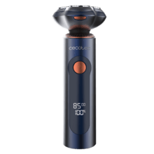 PrecisionCare Aluminium Pro: Afeitadora Rotativa, 80 mins de Autonomía, Pantalla, Cuchillas de Titanio, Base de carga