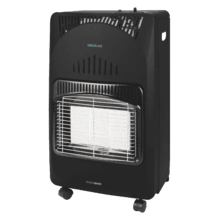 Ready Warm 4200 Slim Fold Estufa de gas con una potencia de hasta 4,2 kW, triple sistema de seguridad y bombona de gas con 15 kg de capacidad.