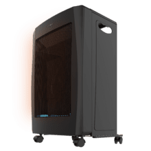 ReadyWarm 4500 BlueFlame Foldable Estufa de gas de llama azul plegable con 4200 W, 2 niveles de potencia, encendido piezoeléctrico y triple sistema de seguridad.