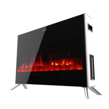 ReadyWarm 7500 3in1 Total Flames Caminetto elettrico da 2000W con termostato regolabile, tecnologia ceramica. Offre 2 modalità di funzionamento, sistema di convezione e telecomando.