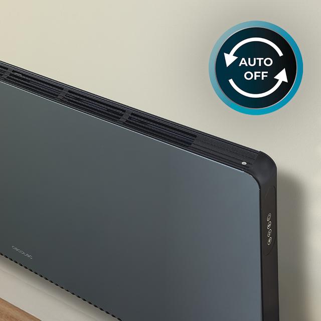 ReadyWarm 7200 Design Connected Convettore da 1800W con display touch screen, telecomando e APP. Adatto a parete o a pavimento, con un design moderno e innovativo