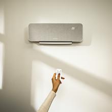 ReadyWarm 3000 Textile Chauffage mural de 2000 W, design en tissu, écran LED, télécommande, minuterie et ailette oscillante.