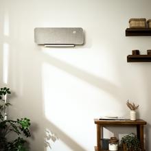 ReadyWarm 3000 Textile Chauffage mural de 2000 W, design en tissu, écran LED, télécommande, minuterie et ailette oscillante.