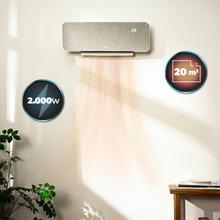 ReadyWarm 3000 Textile Calefactor de pared de 2000W, diseño en tela, pantalla LED, mando a distancia, temporizador y con lama oscilante.