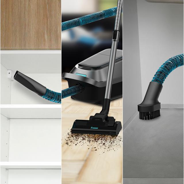 Conga Powerbag 5000 ProStyle Aspirapolvere a traino con sacchetto. Aspiratore con potenza di 890 W, serbatoio da 5 L, filtro HEPA e controllo digitale per una pulizia accurata di qualsiasi superficie. Include accessori, funzione soffiatore e design ergonomico per il massimo comfort.