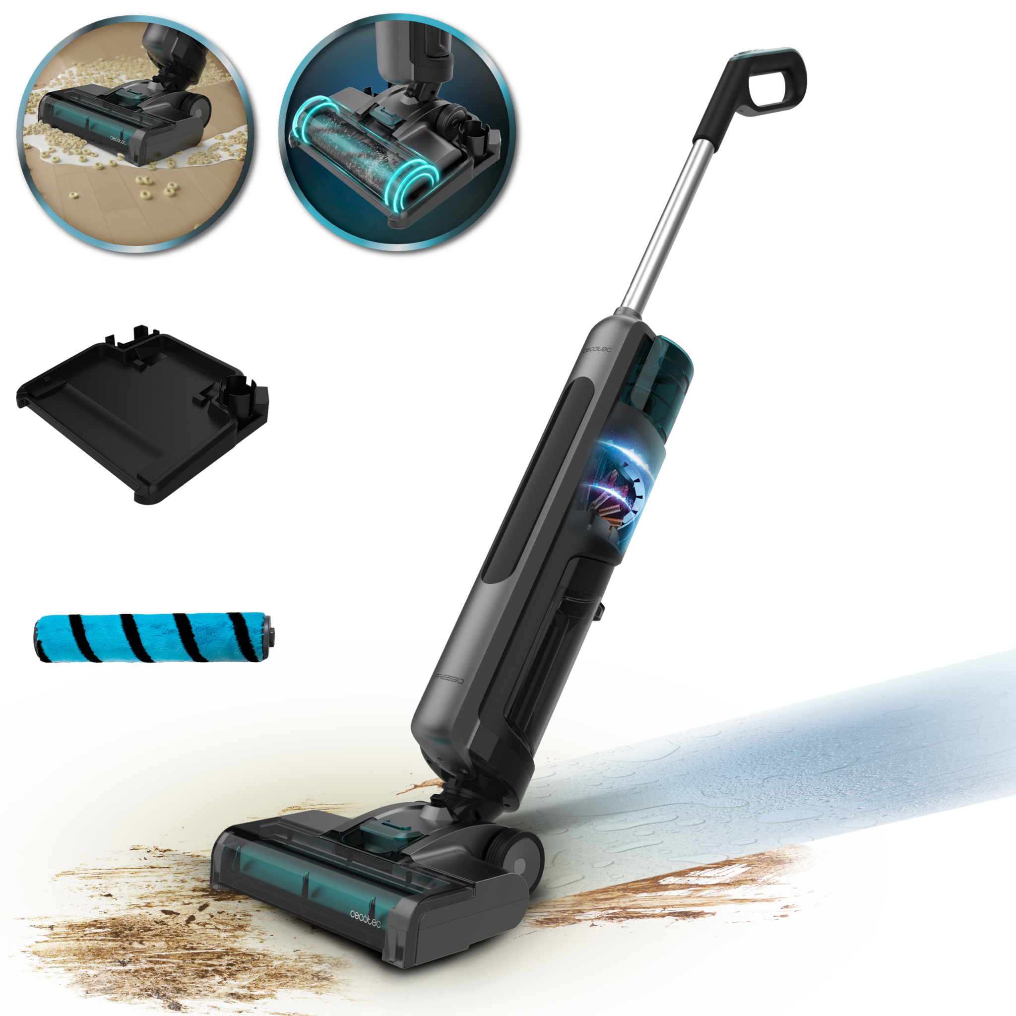 Freego S10 Nova Balai-serpillière électrique qui nettoie le sol et aspire simultanément pour un nettoyage rapide et en profondeur. Trois modes d'utilisation et moteur silencieux et puissant. Sa base de nettoyage automatique et sa longue autonomie facilitent l'entretien et l'utilisation.