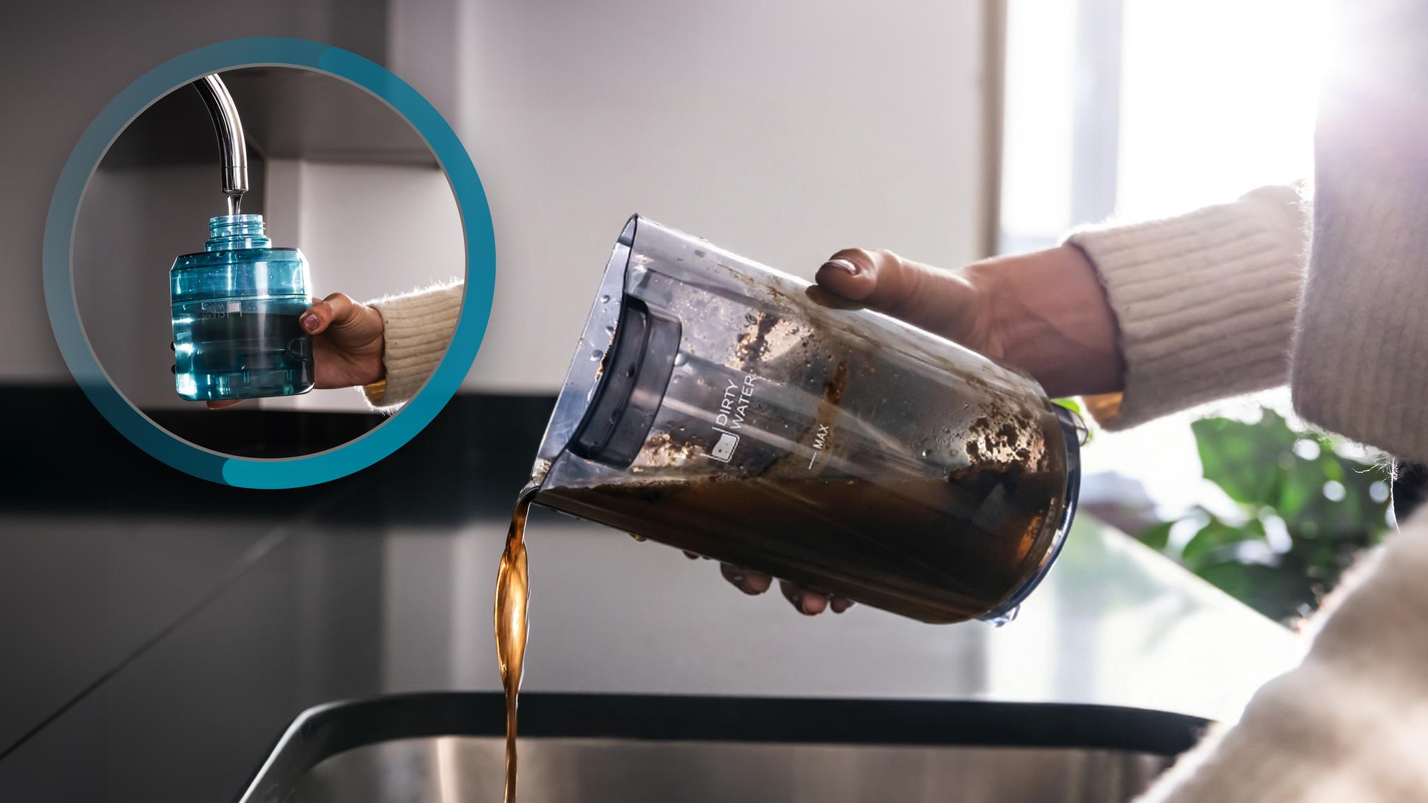 Friega siempre con agua limpia