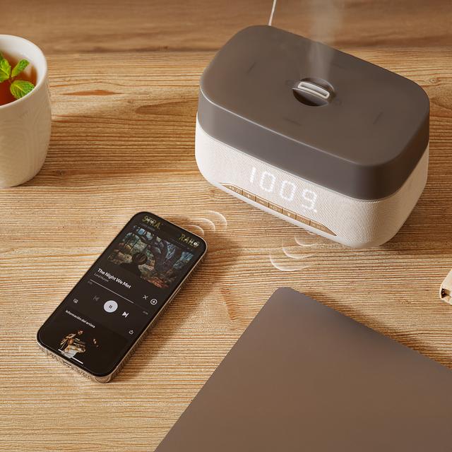 PureAroma 1300 Hydra Speaker Difusor de aromas con 300 ml de depósito, pantalla, altavoz y control por bluetooth.