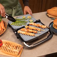 Rock'nGrill 1500 Full Open Parrilla eléctrica con 1500W. Revestimiento de piedra RockStone. Apertura 180º.  Bandeja recogegrasas.