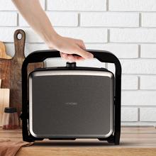 Rock'nGrill 2000 Full Open Grelhador elétrico com 2000W. Revestimento de pedra RockStone. Abertura 180º. Bandeja de recolha de gordura.