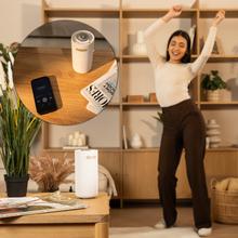 PureAroma 3000 Sound Diffuseur d'arômes avec haut-parleur, sans eau, minuterie jusqu’à 8 h, 3 niveaux et 7 lumières LED.