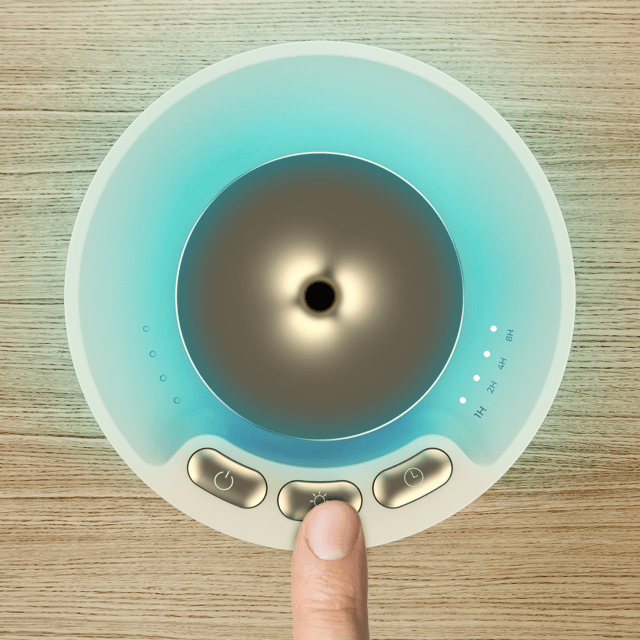 PureAroma 3000 Sound Diffusore di aromi con speaker, non necessita di acqua, timer di 8 ore, 3 livelli e 7 luci LED.