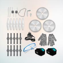 FastCut 4000 Freemove Decespugliatore multifunzione 4in1. Batteria 21V 4Ah.  Potenza di 650 W.  Testina regolabile. Tubo telescopico. Include accessori e ricambi.