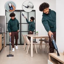 Scoba 3000 Aspirador vertical ligero con Motor Digital Brushless de 210 W y 20 kPa de presión de succión. Autonomía de hasta 40 minutos. Dos modos de succión. Cepillo Jalisco.