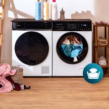 Bolero DressCode 9155 Inverter Lavadora blanca de 9 kg de capacidad, clase A-30%, 1400 rpm, 12 programas, Clase A, Motor Inverter Plus, Steam Max, Drum Clean, Delay Start, PreWash, prrograma Quick 15', KidLock y panel de control LED
