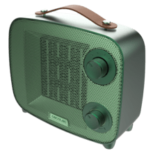 ReadyWarm 1550 Ceramic Aura Chauffage céramique de table  au design authentique avec 1500 W, oscillation, thermostat réglable et 3 modes de fonctionnement.