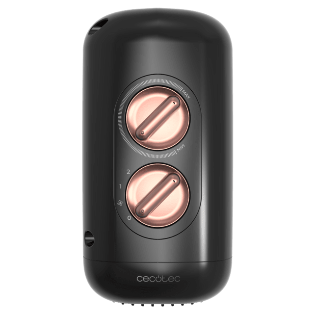 ReadyWarm 600 Lagoon Black Calefactor cerámico de 2000 W con Ceramic Technology con 2 niveles y termostato regulable.