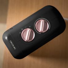 ReadyWarm 600 Lagoon Black Calefactor cerámico de 2000 W con Ceramic Technology con 2 niveles y termostato regulable.