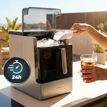 Chillin´Ice 2300 Máquina de hielo que produce hasta 23 kg de hielo en 24 horas. Depósito de hielo de 1,8 kg y agua de 2L. Refrigerante con compresor y enfriamiento por aire.