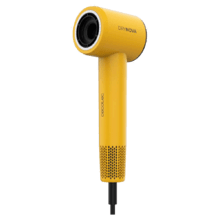 DryNova Yellow Secador de Pelo Brushless Compacto y Ligero con Potente Motor de 1600 W, 110,000 RPM, 2 accesorios, Silencioso y Duradero, con Generador de Iones y Múltiples Ajustes