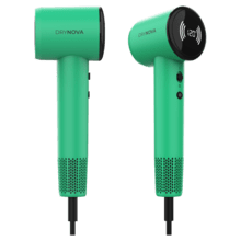 DryNova Green DryNova Green: Secador de Pelo Brushless Compacto y Ligero con Potente Motor de 1600 W, 110,000 RPM, Silencioso y Duradero, 2 accesorios, con Generador de Iones y Múltiples Ajustes