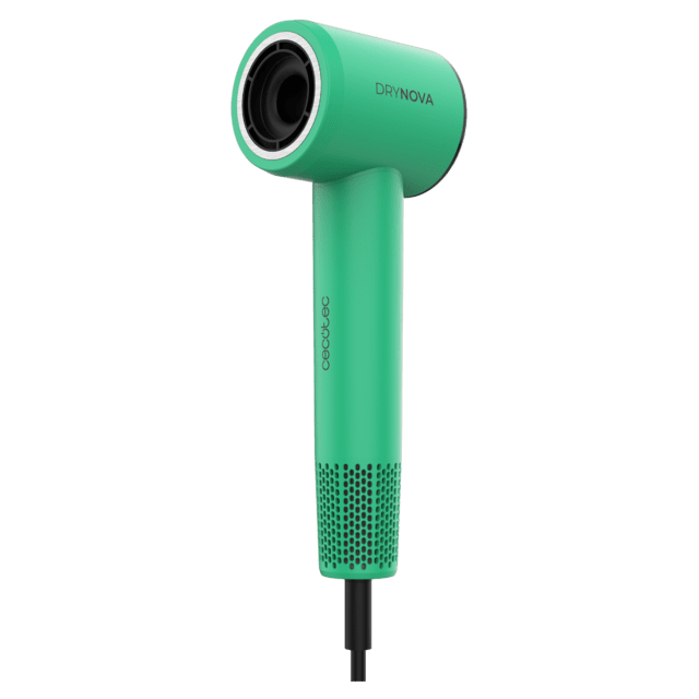 DryNova Green DryNova Green: Secador de Pelo Brushless Compacto y Ligero con Potente Motor de 1600 W, 110,000 RPM, Silencioso y Duradero, 2 accesorios, con Generador de Iones y Múltiples Ajustes